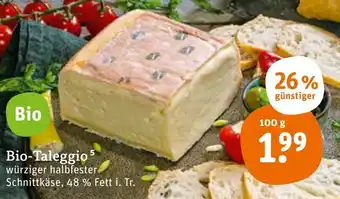 tegut Bio Taleggio 100 g Angebot