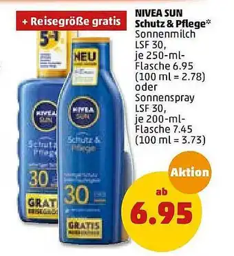 PENNY Nivea Sun Schutz & Pflege 250/200ml Angebot