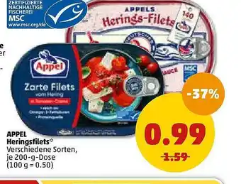 PENNY Appel Heringsfilets 200g Dose Angebot