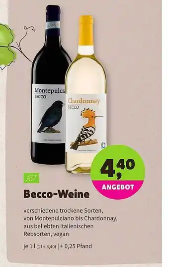 Aleco Biomarkt Becco-weine Angebot