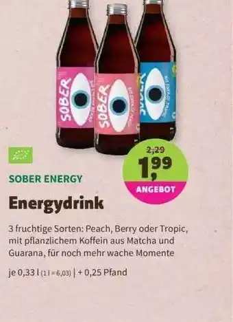 Denns BioMarkt Sober Energy Energydrink Angebot