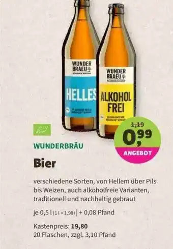 Denns BioMarkt Wunderbräu Bier Angebot