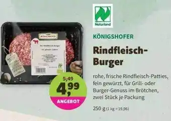 Denns BioMarkt Königshofer Rindfleisch-burger Angebot