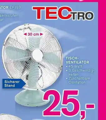 KODi Tectro Tisch-ventilator Angebot