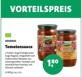 Erdi Biomarkt Dennree Tomatensauce Angebot