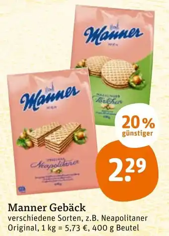 tegut Manner Gebäck 400 g Beutel Angebot