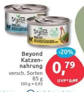 Budni Beyond Katzennahrung 85g Angebot