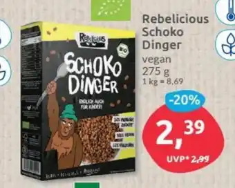 Budni Rebelicious Schoko Dinger 275g Angebot