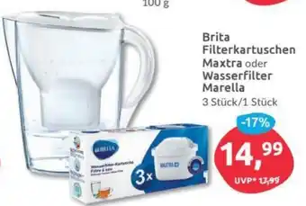 Budni Brita Filterkartuschen Maxtra oder Wasserfilter Marella Angebot