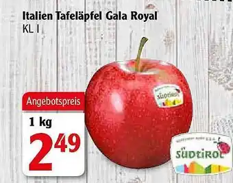 Globus Italien Tafeläpfel Gala Royal Angebot