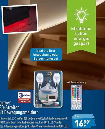 Aldi Nord Lightzone Led-streifen Mit Bewegungsmeldern Angebot