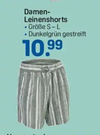 Rossmann Damen Leinenshorts S/L Angebot