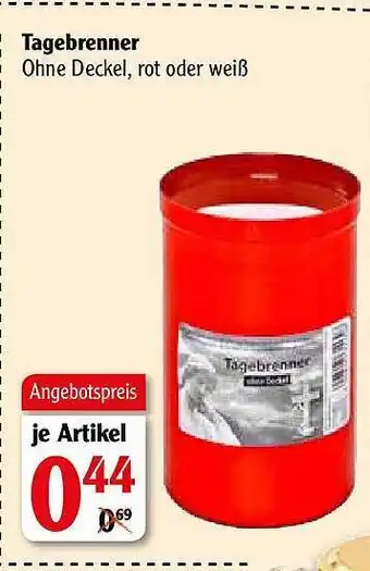 Globus Tagebrenner Angebot