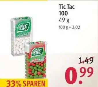 Rossmann Tic Tac 100 Angebot