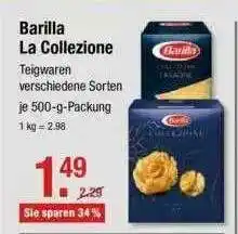 V Markt Barilla La Collezione 500g Angebot