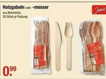 V Markt Holzgabeln Oder Messer Angebot