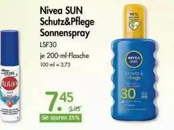 V Markt Nivea Sun Schutz&pflege Sonnenspray 200ml Angebot