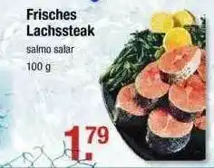 V Markt Frisches Lachssteak 100g Angebot