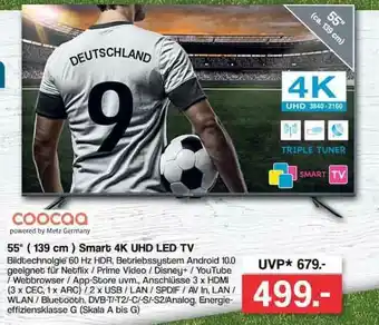 Famila Nord West Coocaa 55" (139cm) Smart 4K UHD LED TV Angebot