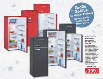 Famila Nord West Wolkenstein Kühl- Und Gefrierkombination Gk212 Schwarz Oder Rot Angebot