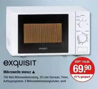 V Markt Exquisit Mikrowelle Mw802 Angebot