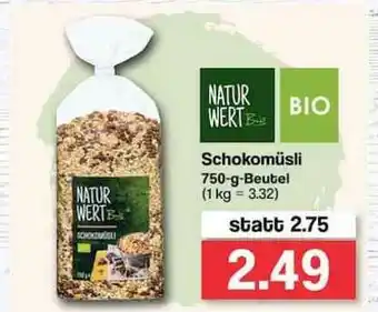 Famila Nord West Natur Wert Schokomüsli 750g Beutel Angebot