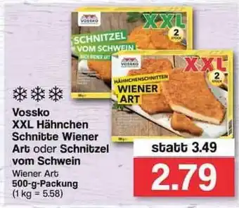 Famila Nord West Vossko XXL Hähnchen Schnitte Wiener Art Oder Schnitzel Vom Schwein 500g Angebot