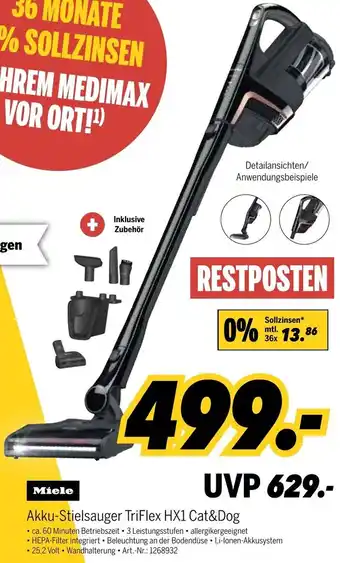 MEDIMAX Miele Akku Stielsauger Triflex HX1 Cat&Dog Angebot