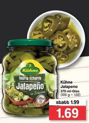 Famila Nord West Kühne Jalapeno 370ml Angebot