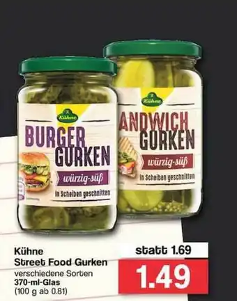 Famila Nord West Kühne Street Food Gurken 370ml Angebot