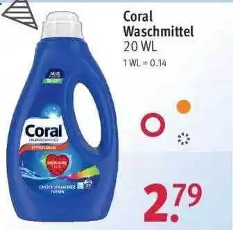 Rossmann Coral Waschmittel Angebot