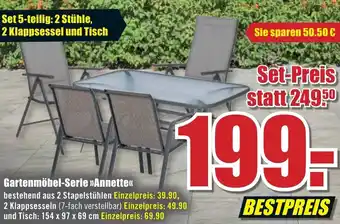 B1 Discount Baumarkt Gartenmöbel Serie ,,Annette" Angebot