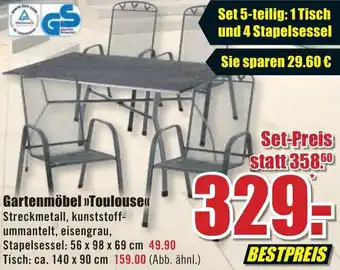 B1 Discount Baumarkt Gartenmöbel Toulouse Angebot