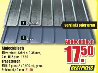 B1 Discount Baumarkt Abdeckblech oder Trapezblech Angebot