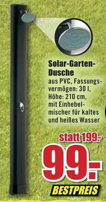 B1 Discount Baumarkt Solar Gartendusche Angebot