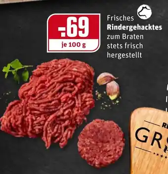 REWE Center Frisches Rindergehacktes 100g Angebot