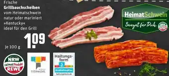 REWE Center HeimatSchwein Grillbauchscheiben 100 g Angebot