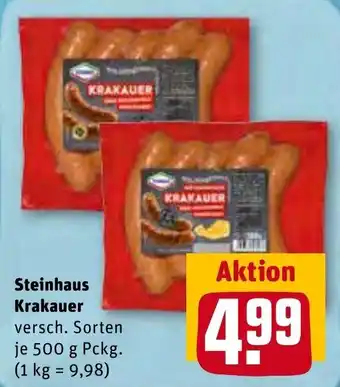 REWE Center Steinhaus Krakauer 500 g Pckg. Angebot