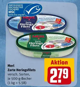 REWE Merl merl zarte heringsfilets Angebot