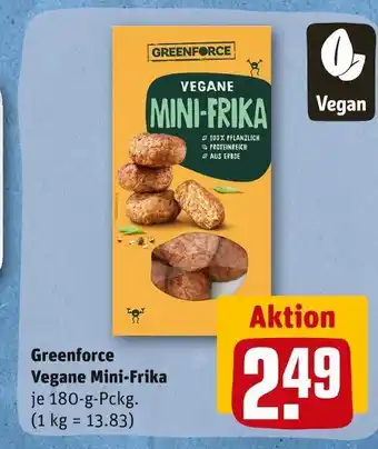 REWE Greenforce vegane mini-frika Angebot