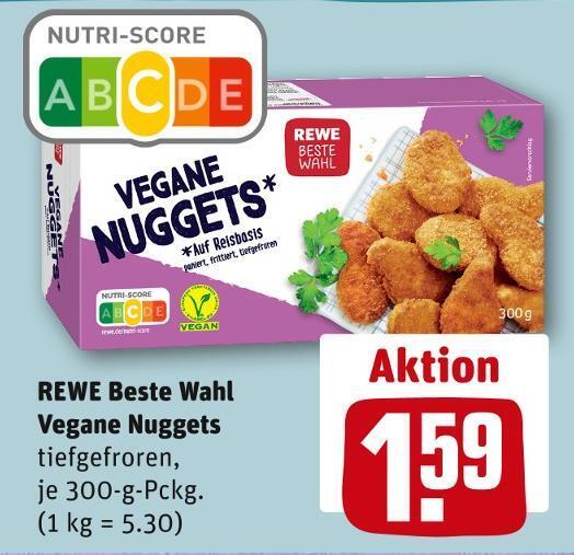 Rewe beste wahl vegane nuggets Angebot bei REWE