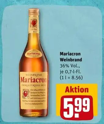 REWE Mariacron weinbrand Angebot