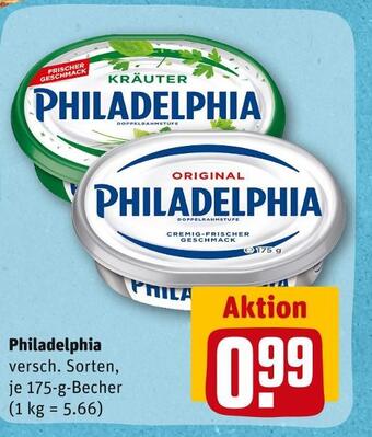 REWE Philadelphia frischkäse Angebot