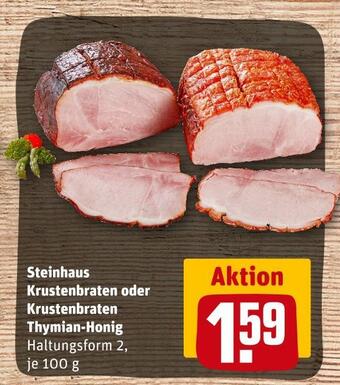 REWE Steinhaus krustenbraten oder krustenbraten thymian-honig Angebot