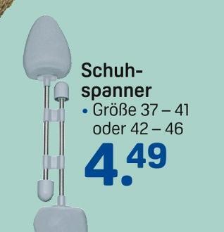 Schuhspanner Angebot bei Rossmann