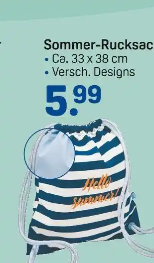 Rossmann Ideenwelt sommer-rucksack Angebot