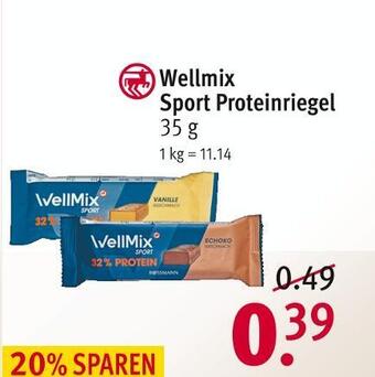 Rossmann Wellmix sport proteinriegel Angebot