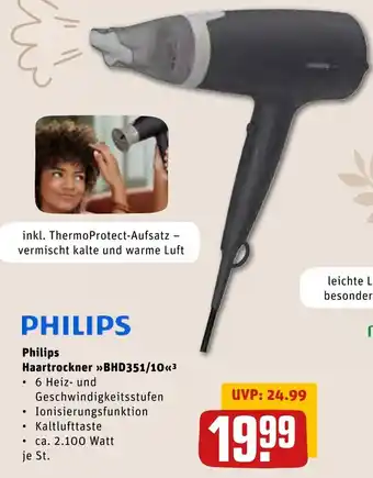 REWE Center Philips Haartrockner BHD351/10 Angebot