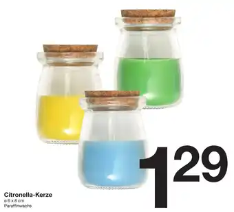 Zeeman Citronella Kerze ø 6 x 8 cm Angebot