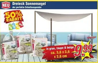 Wiglo Wunderland Dreieck Sonnensegel Angebot